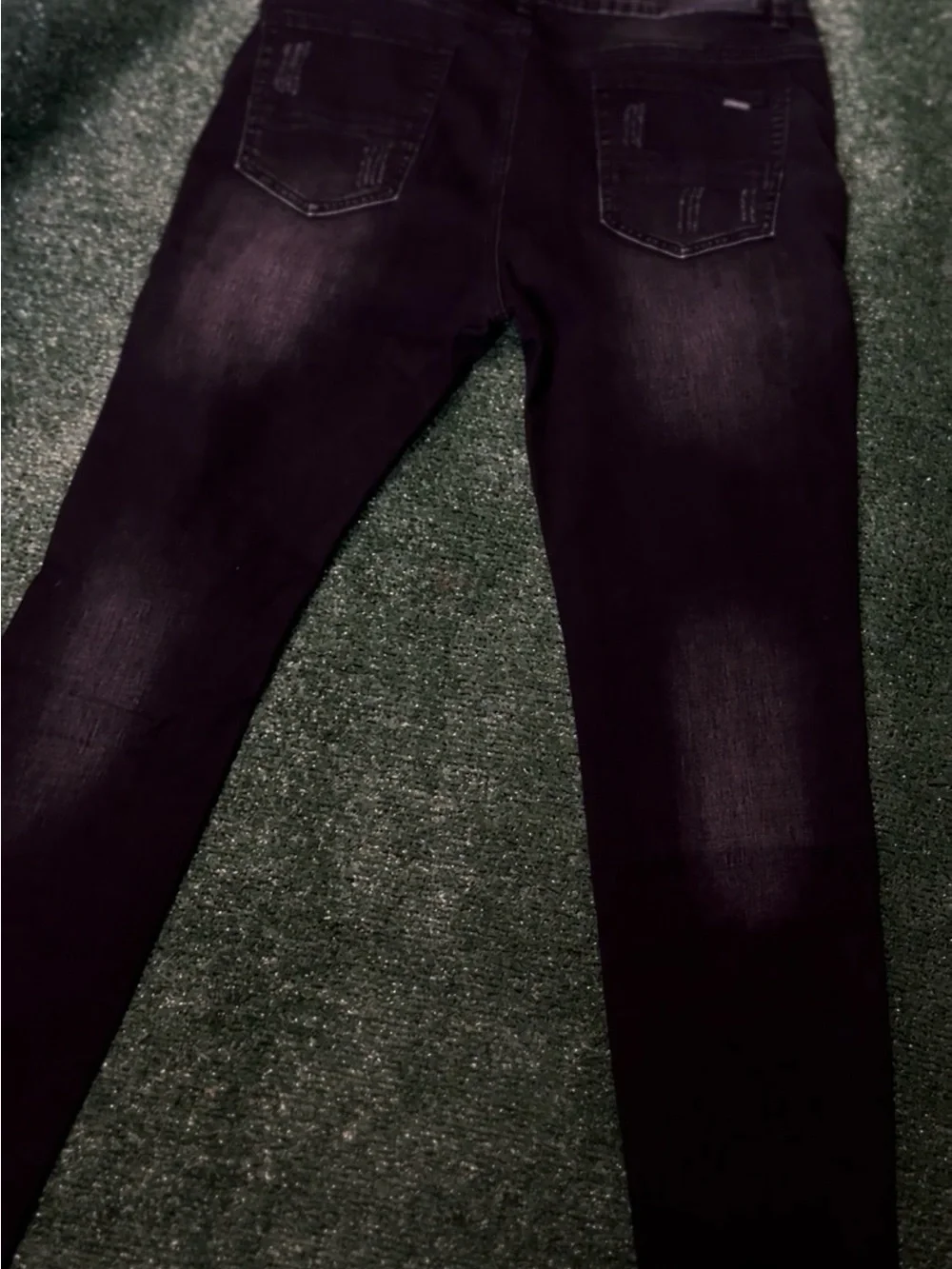 Amiri Black Distressed Angel Graphic Jeans